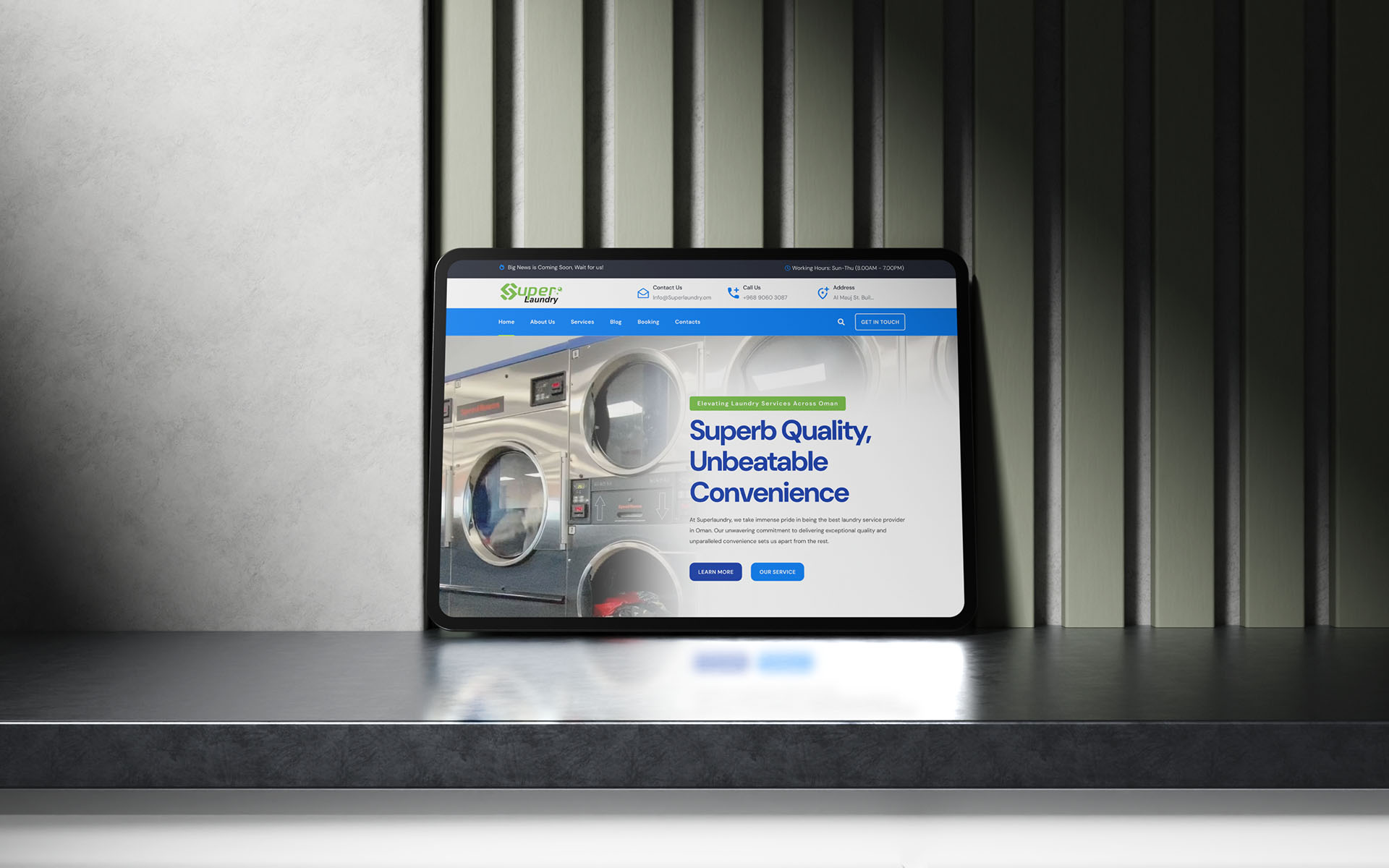 Superlaundry Website & Mobile APP Design By Nexlla Creative Agency