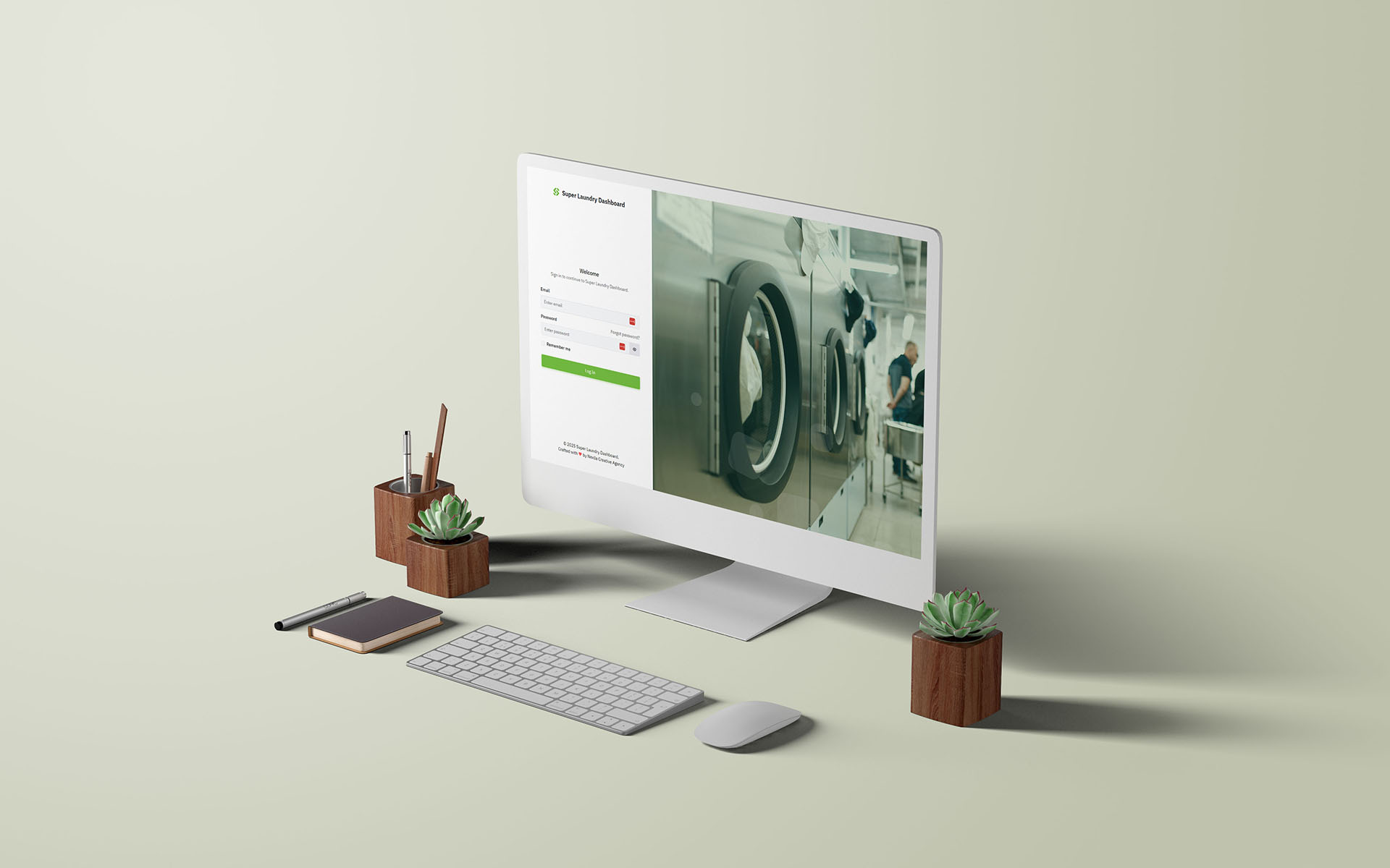 Superlaundry Website Dashboard Login Page By Nexlla Creative Agency