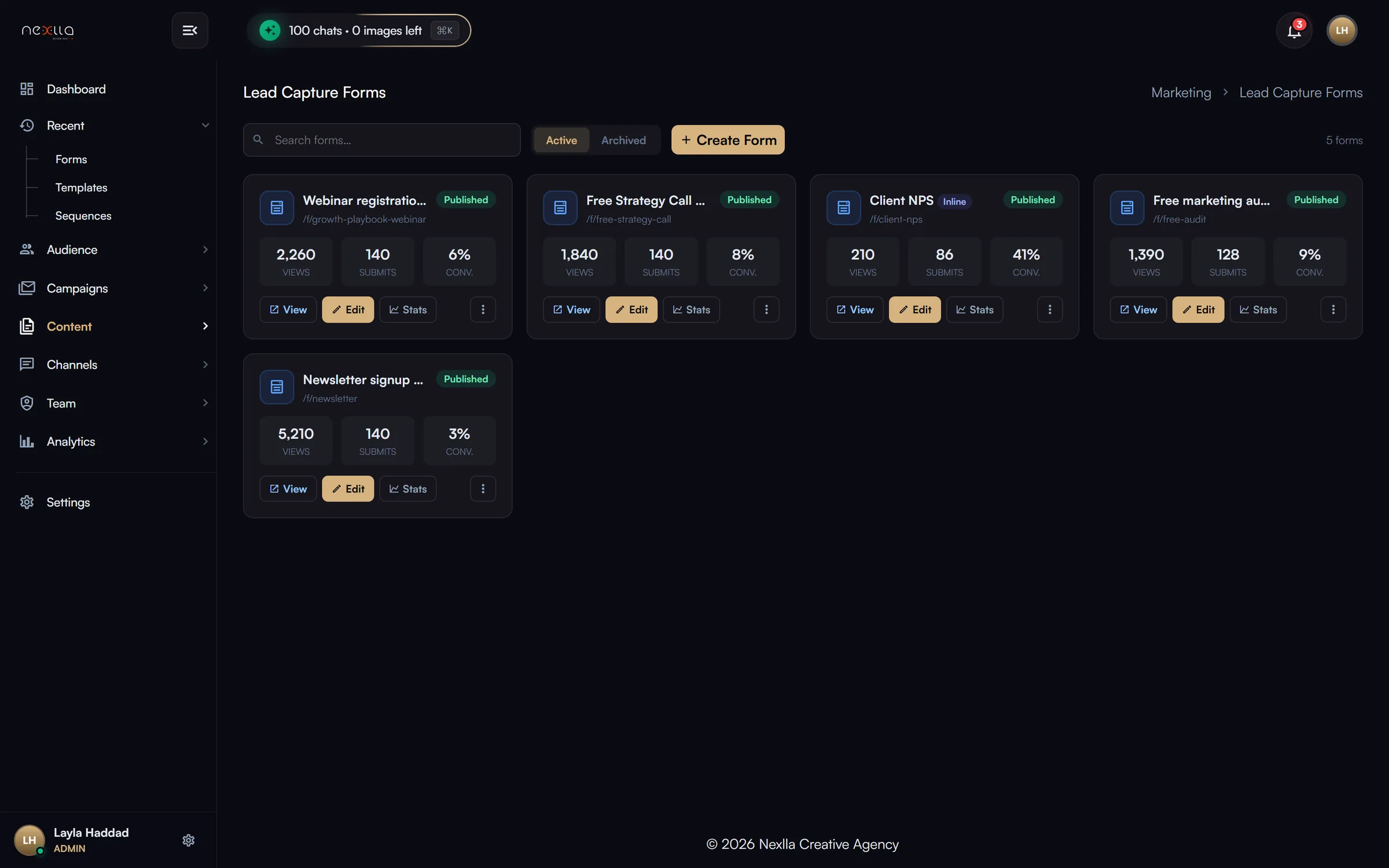 Lead Capture Forms