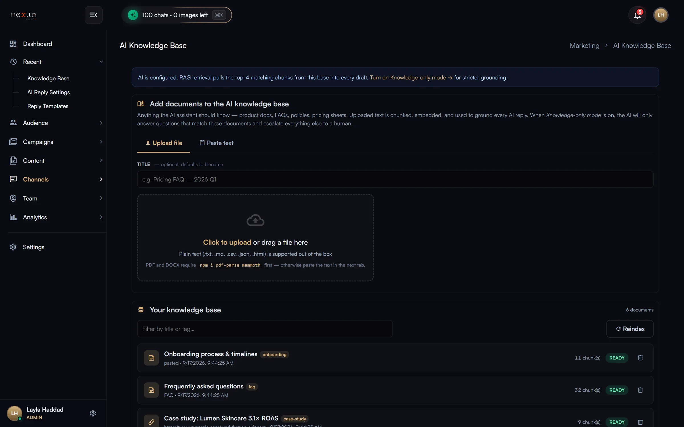 AI Knowledge Base